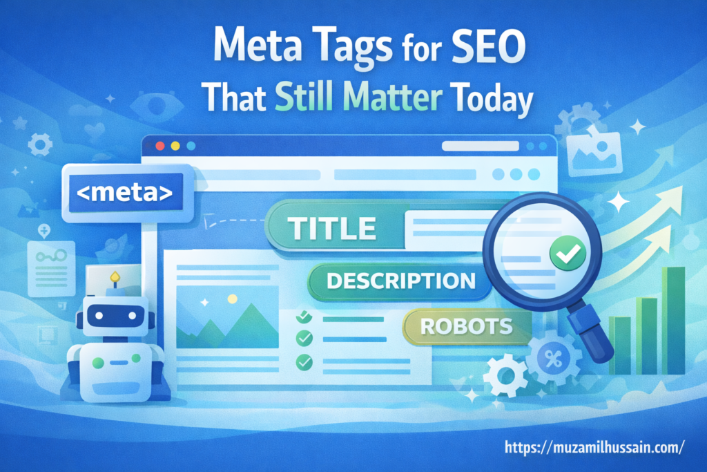 Meta tags for SEO